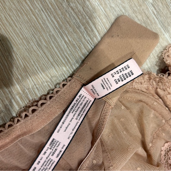 Dobreva Lace Underwire Balconette Bra – Cream Coffee – Size 38B - Picture 4 of 5